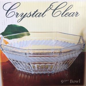 NWT Crystal Clear ‘Woodford’ Crystal Bowl